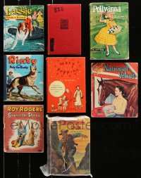 8d469 LOT OF 8 HARDCOVER CHILDREN'S BOOKS 1940s-1960s Lassie, Pollyanna, National Velvet & more!