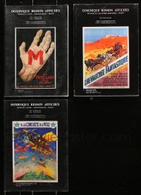 8d118 LOT OF 3 DOMINIQUE BESSON AFFICHES FRENCH DEALER CATALOGS 2000s color movie poster images!