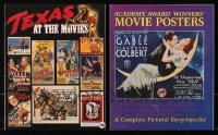 8d084 LOT OF 2 BRUCE HERSHENSON SOFTCOVER MOVIE POSTER BOOKS 1996 & 2005 Texas & Oscar Winners!