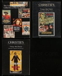 8d106 LOT OF 3 MOVIE POSTER AUCTION CATALOGS 1990s Crowell Havens Beech Collection & more!