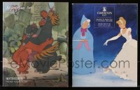 8d113 LOT OF 2 ANIMATION ART AUCTION CATALOGS 1990s plus antique toys & entertainment memorabilia!