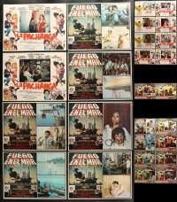 8d289 LOT OF 26 MEXICAN LOBBY CARDS 1970s-1980s incomplete sets from a variety of movies!