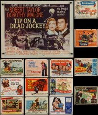 8d601 LOT OF 14 MOSTLY FORMERLY FOLDED HALF-SHEETS 1950s-1970s great images from a variety of movies!