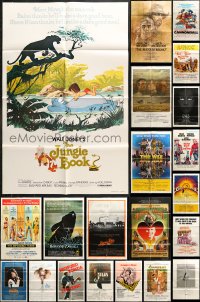 8d150 LOT OF 25 FOLDED ONE-SHEETS 1970s great images from a variety of different movies!