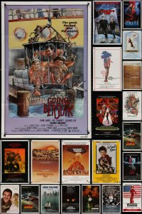8d130 LOT OF 83 FOLDED ONE-SHEETS 1980s great images from a variety of different movies!
