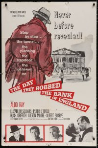 8f277 DAY THEY ROBBED THE BANK OF ENGLAND 1sh 1960 Aldo Ray, never before revealed!
