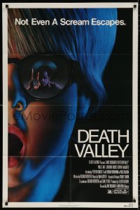 8f289 DEATH VALLEY 1sh 1982 Le Mat, cool horror artwork of Christmas Story's Peter Billingsley!