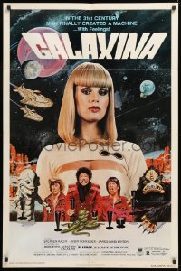 8f418 GALAXINA style B 1sh 1980 Dorothy Stratten is a sexy man-made machine with feelings!