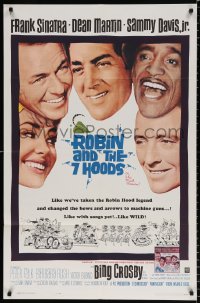 8f779 ROBIN & THE 7 HOODS 1sh 1964 Frank Sinatra, Dean Martin, Sammy Davis, Bing Crosby, Rat Pack!