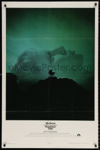 8f787 ROSEMARY'S BABY 1sh 1968 Roman Polanski, Mia Farrow, creepy baby carriage horror image!