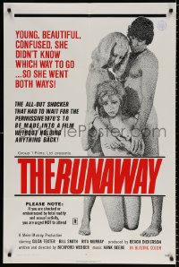 8f789 RUNAWAY 1sh 1972 she didn't know which way to go, so she went both ways!