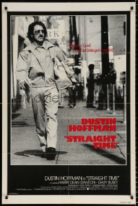 8f873 STRAIGHT TIME int'l 1sh 1978 Dustin Hoffman, Theresa Russell, don't let him get caught!