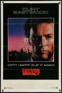 8f882 SUDDEN IMPACT 1sh 1983 Clint Eastwood is at it again as Dirty Harry, great image!
