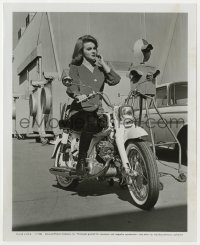 8g103 ANN-MARGRET 8.25x10 still 1964 she's riding her Honda motorcycle on the Universal studio lot!