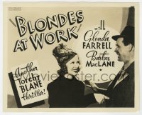 8g151 BLONDES AT WORK Other Company 8.25x10 still 1938 Glenda Farrell, Barton MacLane, TC image!
