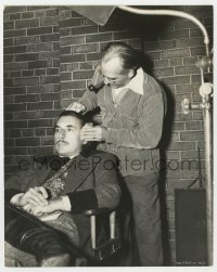 8g177 CAPTAIN FURY candid 7x10 key book still 1939 Douglass Dumbrille getting his makeup done!