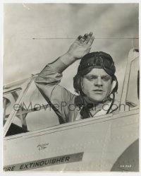 8g178 CAPTAINS OF THE CLOUDS 7.5x9.25 still 1942 c/u of James Cagney in his airplane's cockpit!
