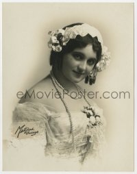 8g184 CAROLINA WHITE deluxe 7x9 still 1910s the opera singer who made only two movies by Matzene!