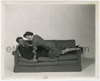 8g705 PEOPLE WILL TALK 8.25x10 still 1951 disapproved image of Cary Grant on couch w/Crain on him!
