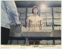 8g008 CLOCKWORK ORANGE color 8x10 still #11 1972 naked Malcolm McDowell entering prison!