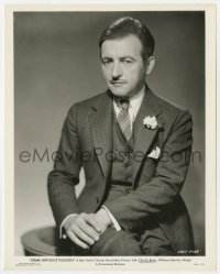 8g226 CRIME WITHOUT PASSION 8x10.25 still 1934 seated portrait of Claude Rains w/ pencil mustache!