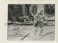 8g260 DOCTOR CYCLOPS 8x11 key book still 1940 cool production art of tiny man on scientist's desk!