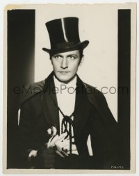 8g268 DR. JEKYLL & MR. HYDE 8x10 key book still 1931 great portrait of Fredric March in top hat!