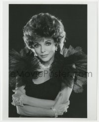 8g278 DYNASTY TV 7x8.75 still 1980s great portrait of Joan Collins as Alexis over black background!