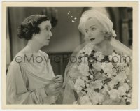 8g337 GAY BRIDE 8x10 still 1934 worried Zasu Pitts stares at beautiful Carole Lombard with bouquet!