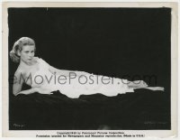 8g371 GRACE KELLY 8x10.25 still 1955 portrait in white gown w/bare shoulder for To Catch a Thief