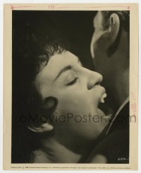 8g409 HORROR OF DRACULA 8.25x10 still 1958 c/u of vampire Valerie Gaunt feeding on her victim!