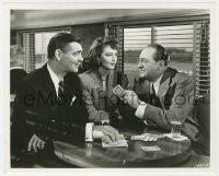 8g424 HUCKSTERS 8.25x10 still 1947 Clark Gable, Ava Gardner, Edward Arnold with playing cards!