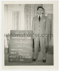 8g053 HUMORESQUE 4.25x5 wardrobe test photo 1946 John Garfield in suit & tie as Paul Boray!