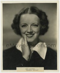 8g446 INEZ COURTNEY 8.25x10 still 1930 head & shoulders smiling portrait at Columbia by Fraker!
