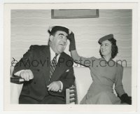 8g055 IT HAPPENED IN HOLLYWOOD candid 4x5 still 1937 Fay Wray clowning with director Harry Lachman!