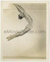 8g457 IVAN KIROV deluxe 8x10 still 1940s the professional swimmer photographed during a dive!