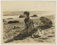 8g466 JEAN ARTHUR 8x10 still 1920s wonderful portrait kneeling on beach early in her career!
