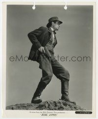 8g471 JESSE JAMES 8x10 still 1939 full-length close up of Tyrone Power reaching for his gun!