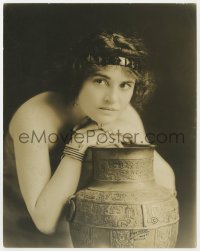 8g562 LUCILLE YOUNG deluxe 7.5x9.5 still 1920s the pretty actress with Egyptian pottery by Hartsook!