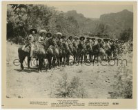 8g570 MAGNIFICENT SEVEN 8x10 still 1960 Eli Wallach & his banditos lined up on horses with guns!