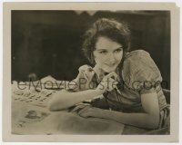 8g594 MARY PHILBIN deluxe 8x10 still 1920s close up of the pretty actress with magazine!