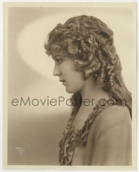 8g597 MARY PICKFORD deluxe 8x10 still 1920s wonderful profile portrait by Evans of Los Angeles!
