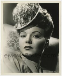 8g677 ONCE UPON A TIME 8.25x10 still 1944 portrait of beautiful Janet Blair wearing cool hat!