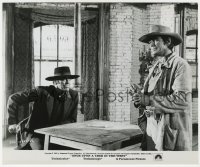 8g680 ONCE UPON A TIME IN THE WEST 8x9.75 still 1969 Charles Bronson standing by Henry Fonda!