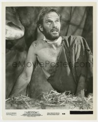 8g711 PLANET OF THE APES 8.25x10 still 1968 best close up of caged human Charlton Heston!