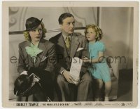 8g023 POOR LITTLE RICH GIRL color 8x10 still 1936 Shirley Temple comforts Alice Faye & Jack Haley!