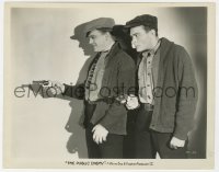 8g721 PUBLIC ENEMY 8x10.25 still 1931 great c/u of James Cagney & Edward Woods with guns drawn!