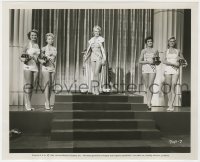 8g725 QUEENS OF BEAUTY 8x10 still 1955 Miss U.S.A. & four runner-ups in beauty pageant documentary!