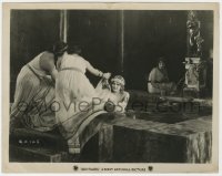 8g727 QUO VADIS 8x10.25 still 1925 Elena Sangro as Poppea helped from her bath, Italian!