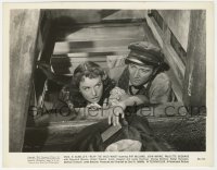 8g744 REAP THE WILD WIND 8x10.25 still 1942 John Wayne & Paulette Goddard climb through trapdoor!
